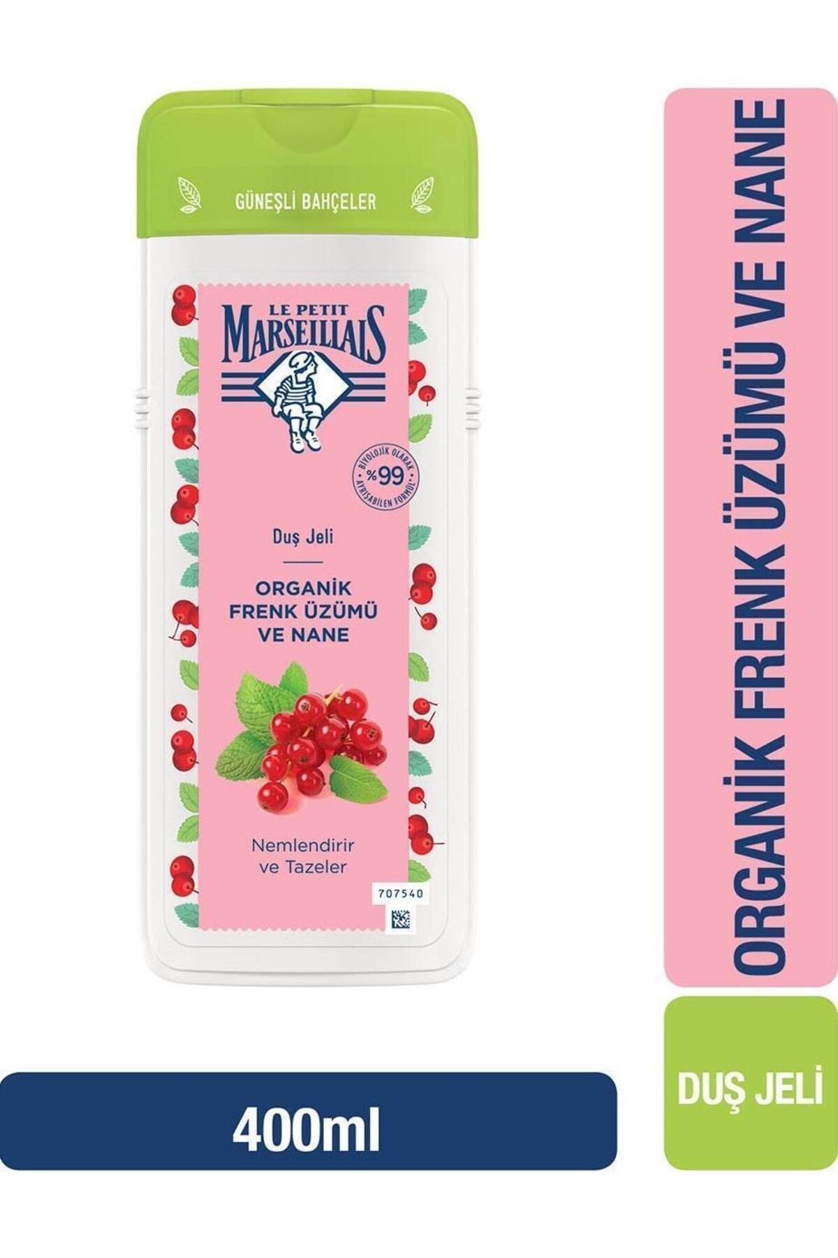 LE PETİT MARSEİLLAİS ORGANİK FRENK ÜZÜMÜ-NANE DUŞ JELİ 400ML-