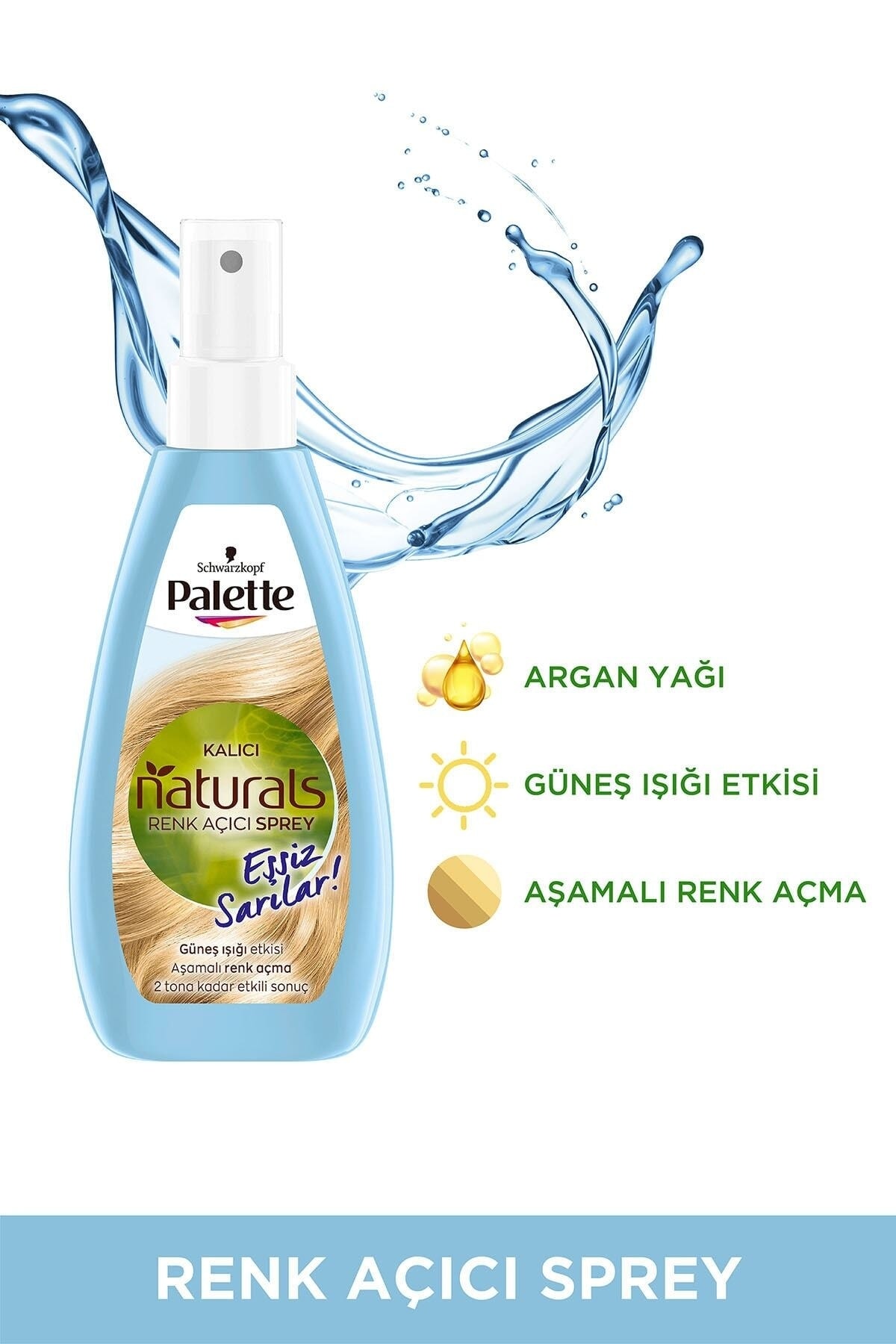PALETTE  KALICI DOĞAL RENKLER RENK AÇICI SPREY-