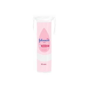 JOHNSONS BEBEK TEMİZLEME PAMUĞU 80 ADET-
