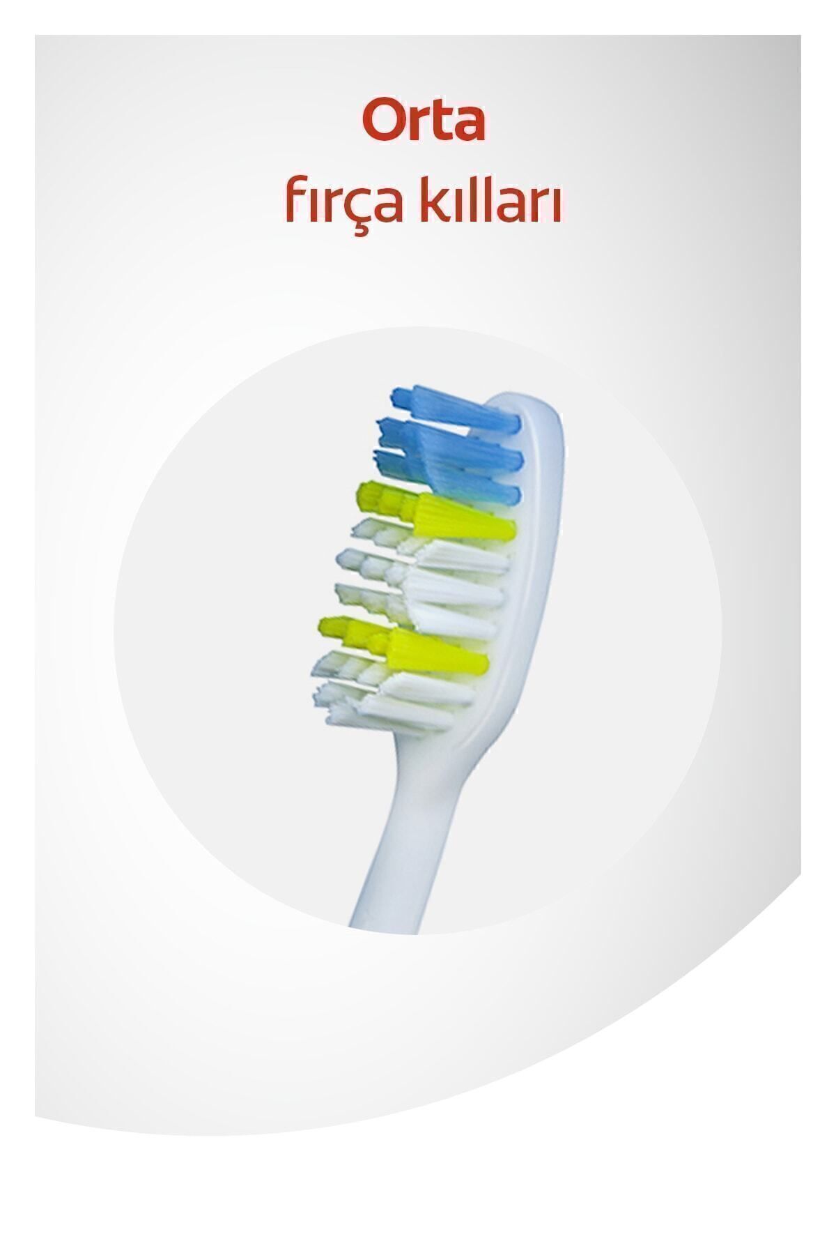 Colgate Extra Clean Dil Temizleyicili Arka Dişlere Uzanan Orta Diş Fırçası 2+1-