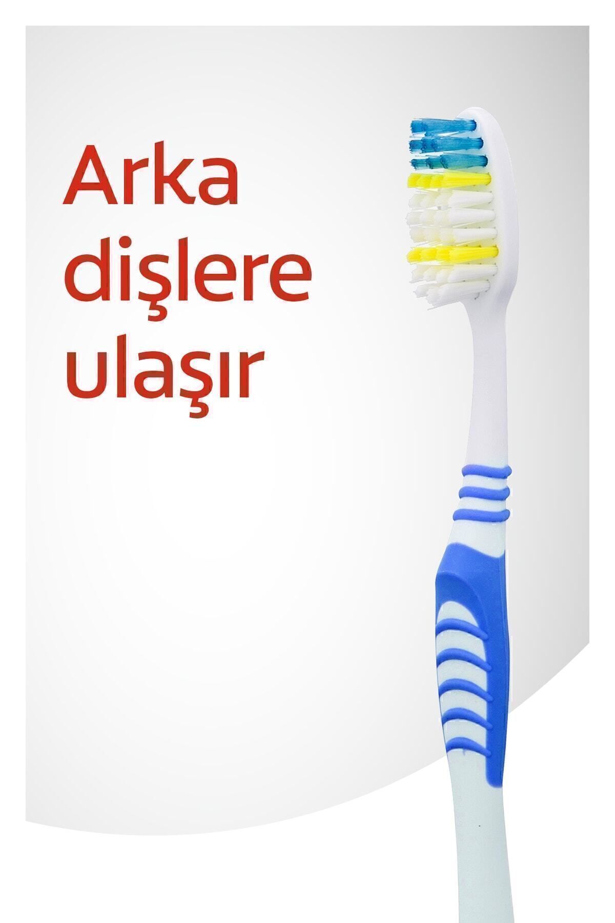 Colgate Extra Clean Dil Temizleyicili Arka Dişlere Uzanan Orta Diş Fırçası 2+1-