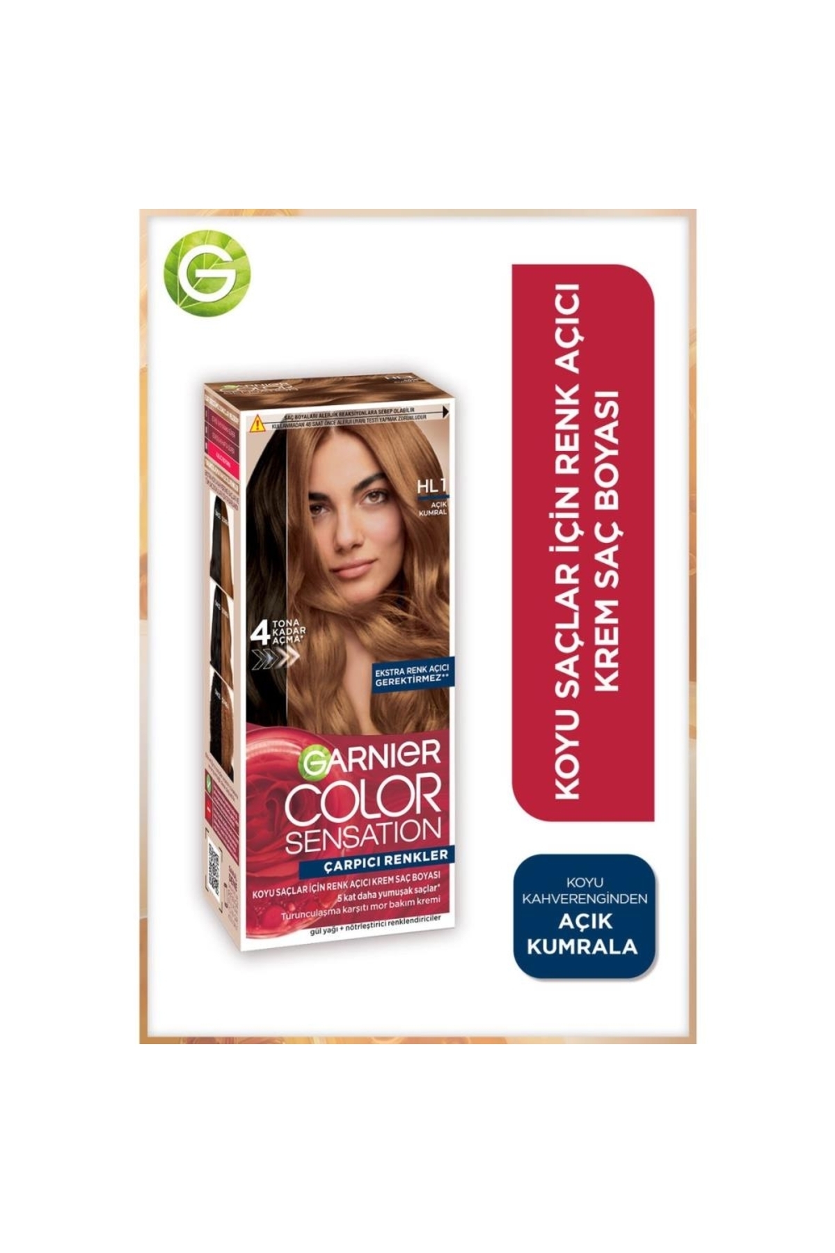 Garnıer Çarpıcı Renkler Color Sensation Saç Boyası Hl1 Açık Kumral-