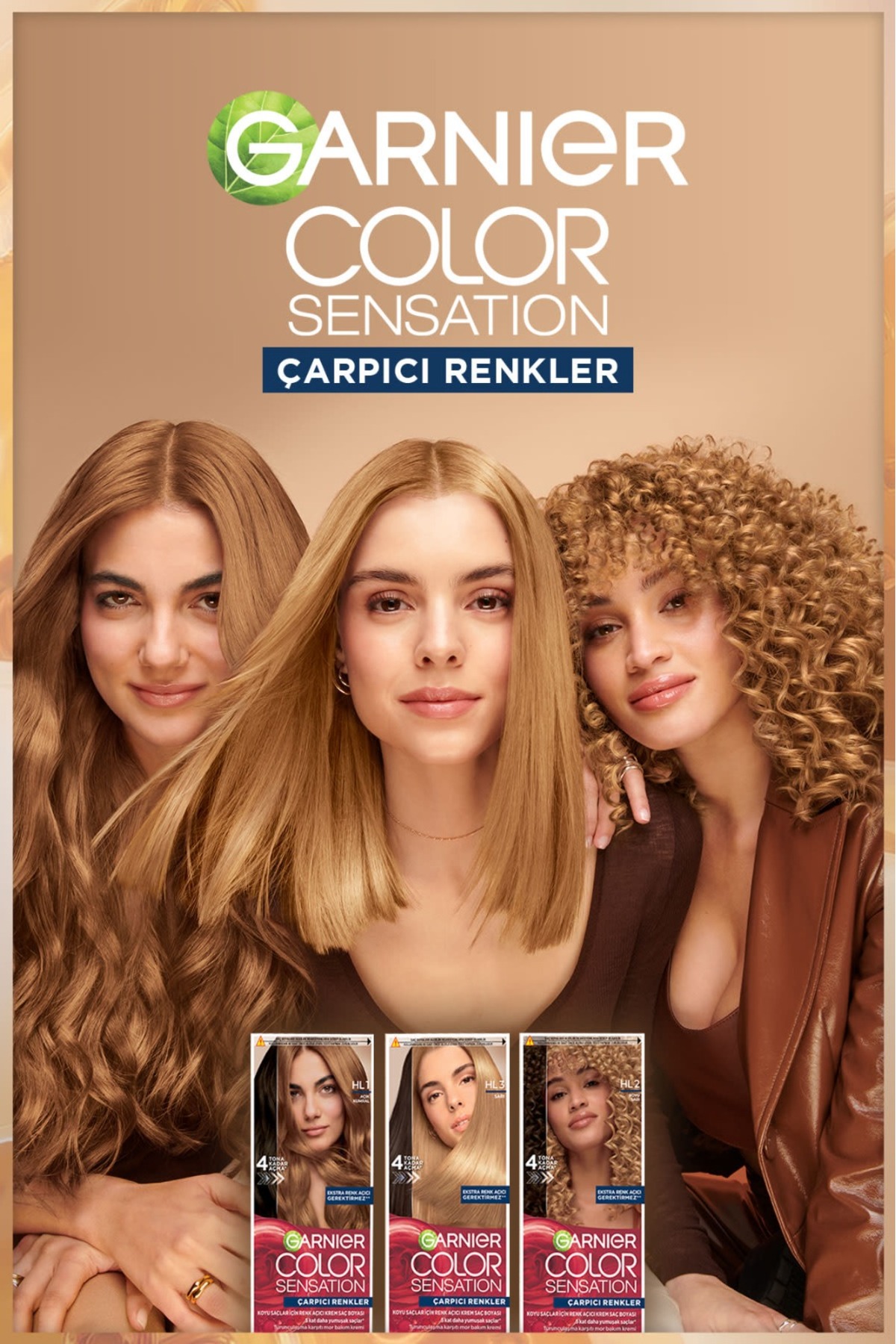 Garnıer Çarpıcı Renkler Color Sensation Saç Boyası HL3 Sarı-