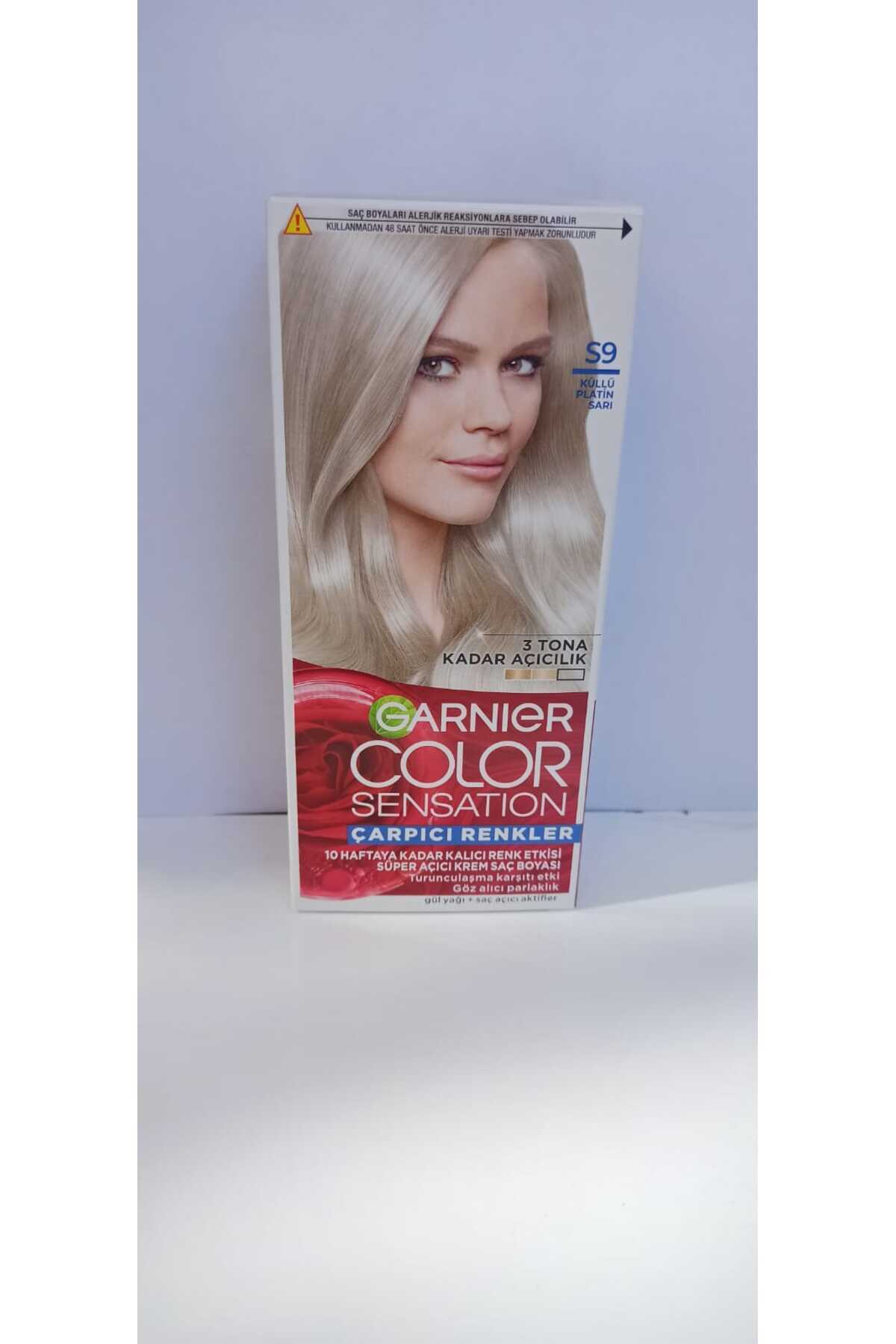 Garnıer Çarpıcı Renkler Color Sensation Saç Boyası S9 Küllü Platin Sarı-