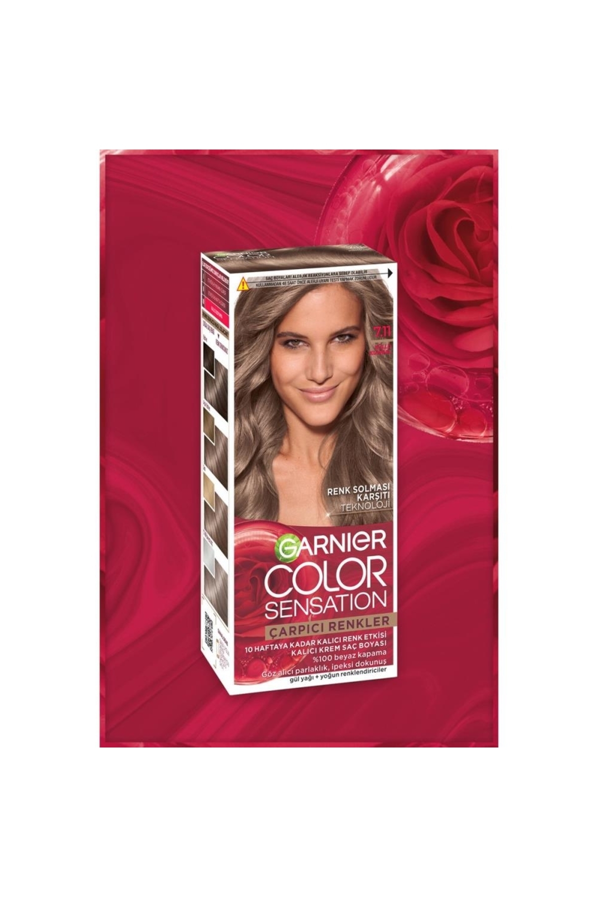Garnıer Çarpıcı Renkler Color Sensation Saç Boyası 7.11 Küllü Kumral-