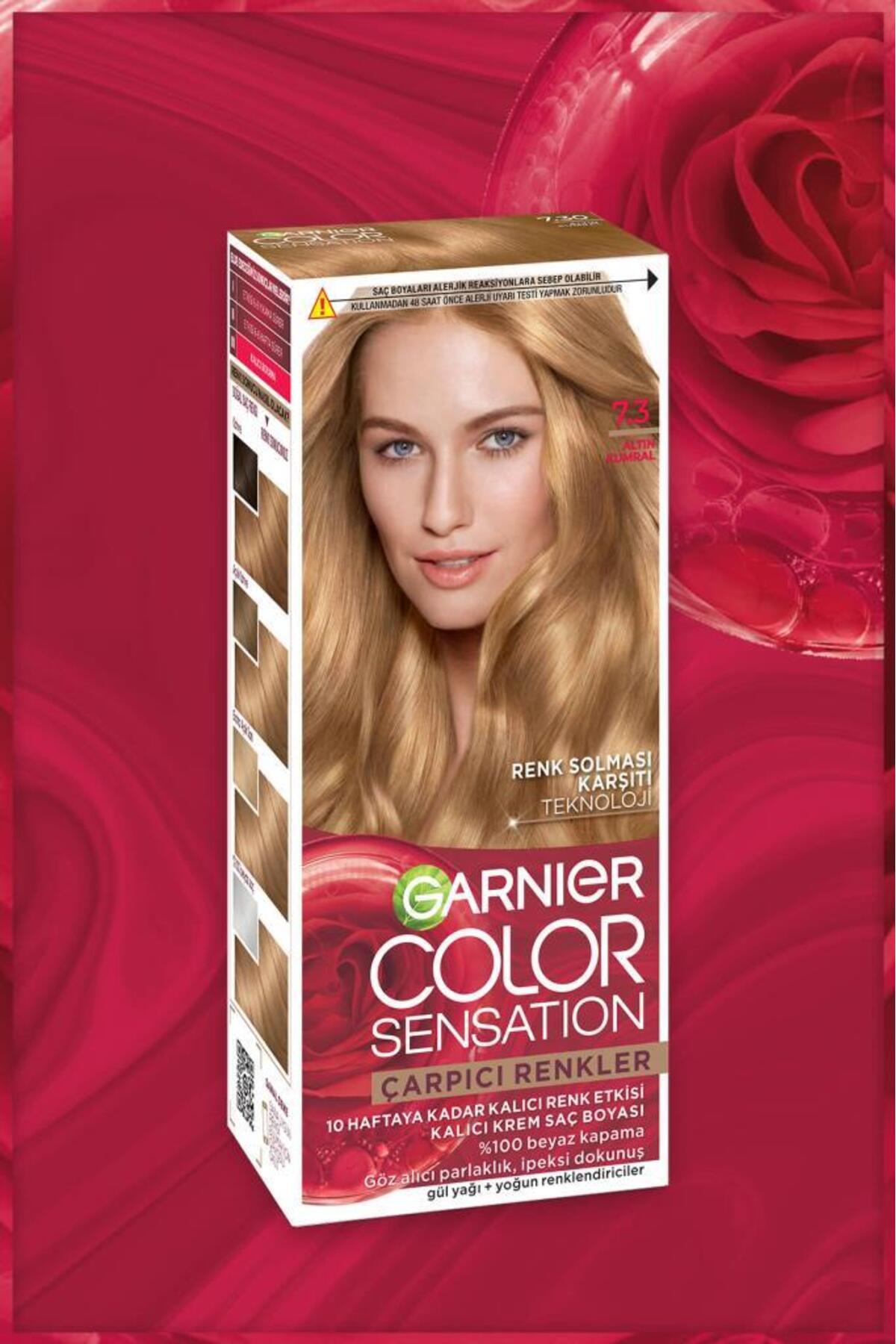 Garnier Çarpıcı Renkler 7.3 Altın Kumral Saç Boyası, Demikit-