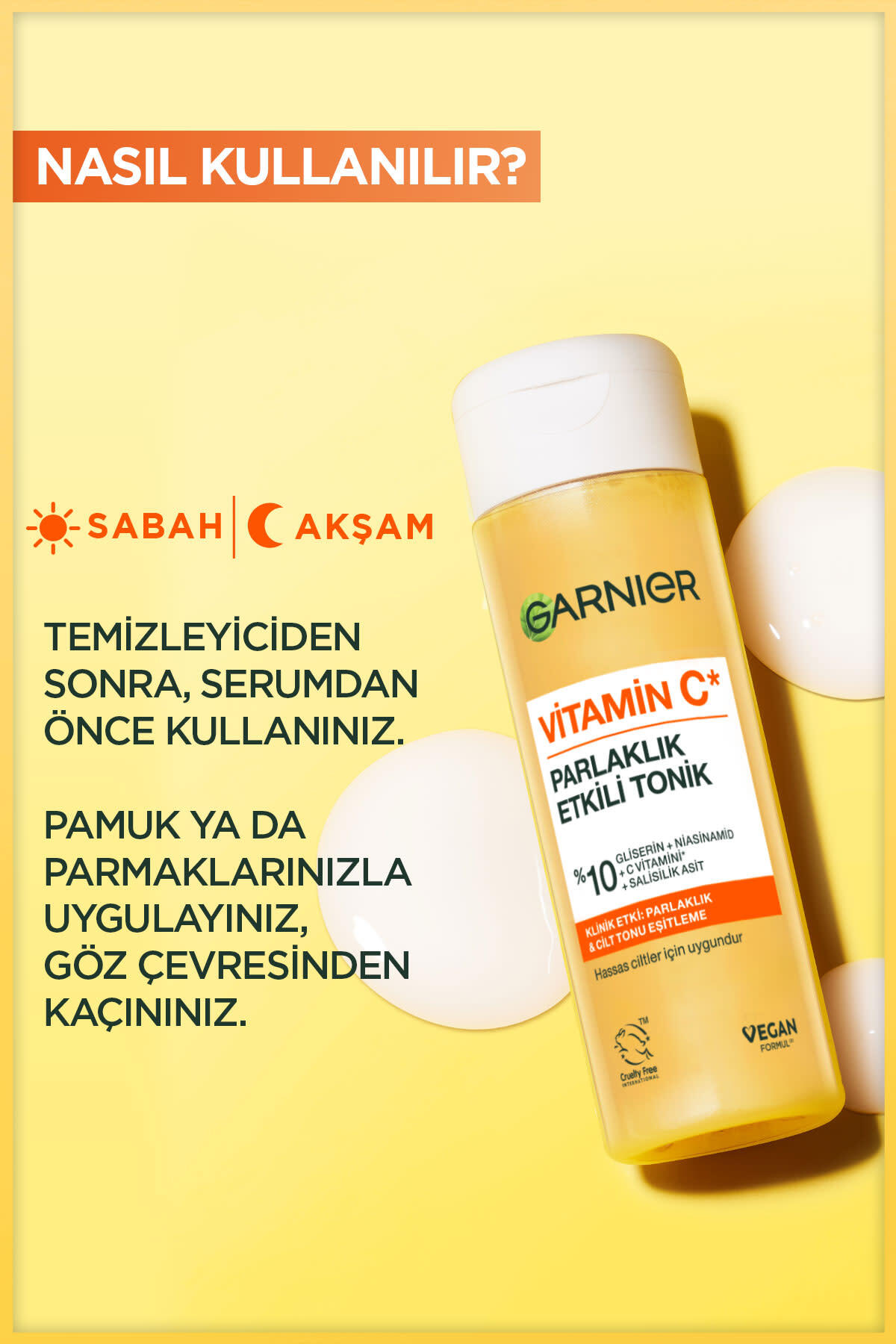 Garnier Vitamin C Parlaklık Etkili Canlandırıcı Tonik Salisilik Asit 120-