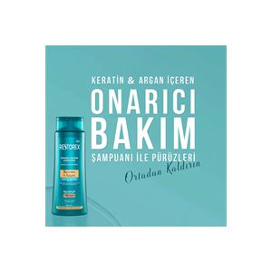 Restorex Keratin & Argan Onarıcı Saç Bakım Şampuanı 500 ml + Sıvı Saç Bakım Kremi 200 ml-