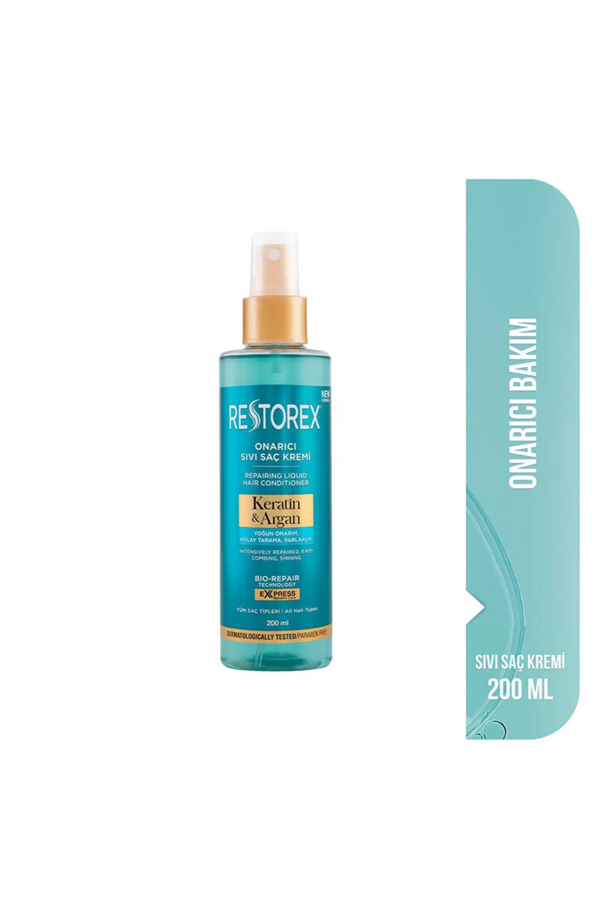 Restorex Keratin & Argan Onarıcı Saç Bakım Şampuanı 500 ml + Sıvı Saç Bakım Kremi 200 ml-