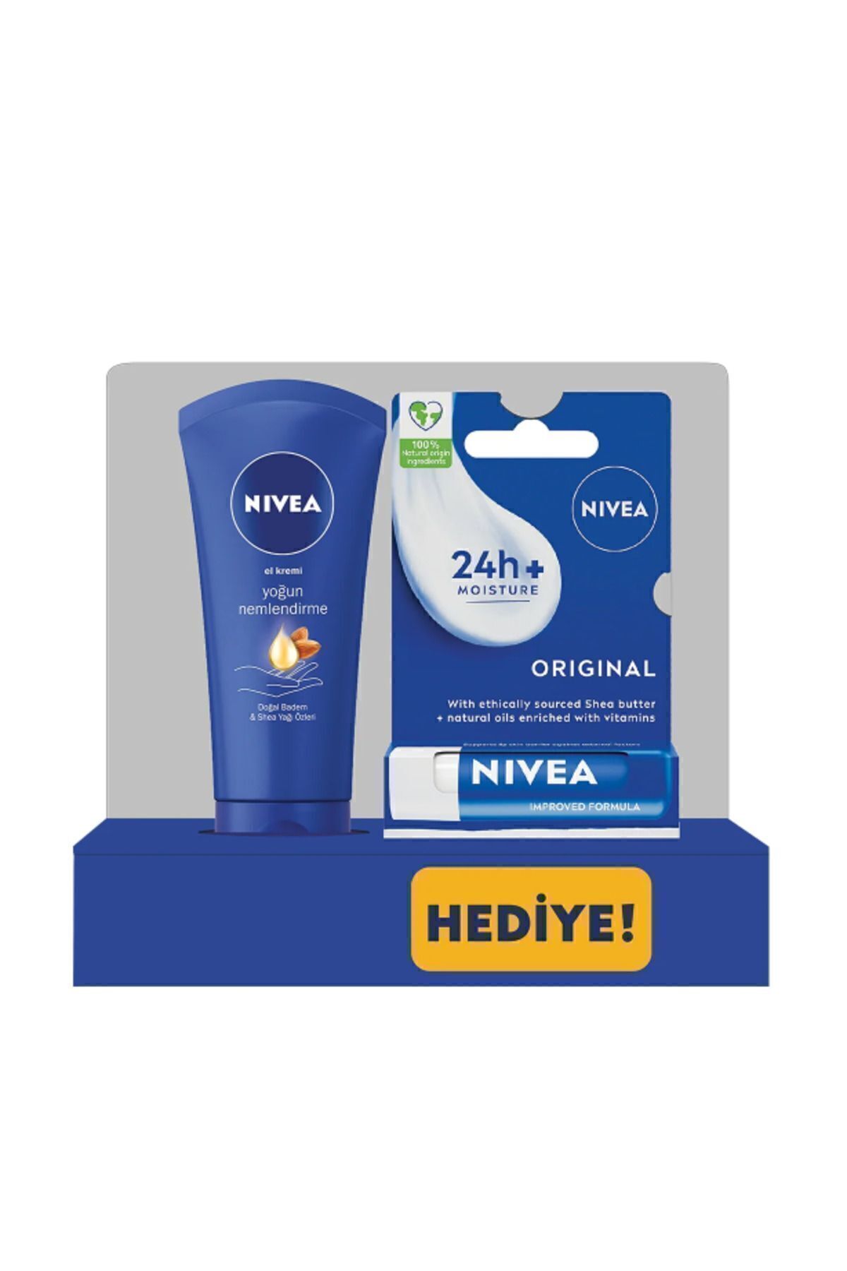 Nivea Visage Kofre El Kremi 75 ml Yoğun Nemlendirme +Dudak Koruyucu Orıgınal-