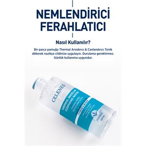 CELENES BY SWEDEN NEMLENDİRİCİ VE CANLANDIRICI THERMAL MİSEL TEMİZLEME SUYU YAĞLI VE KARMA CİLTLER 250 ML-