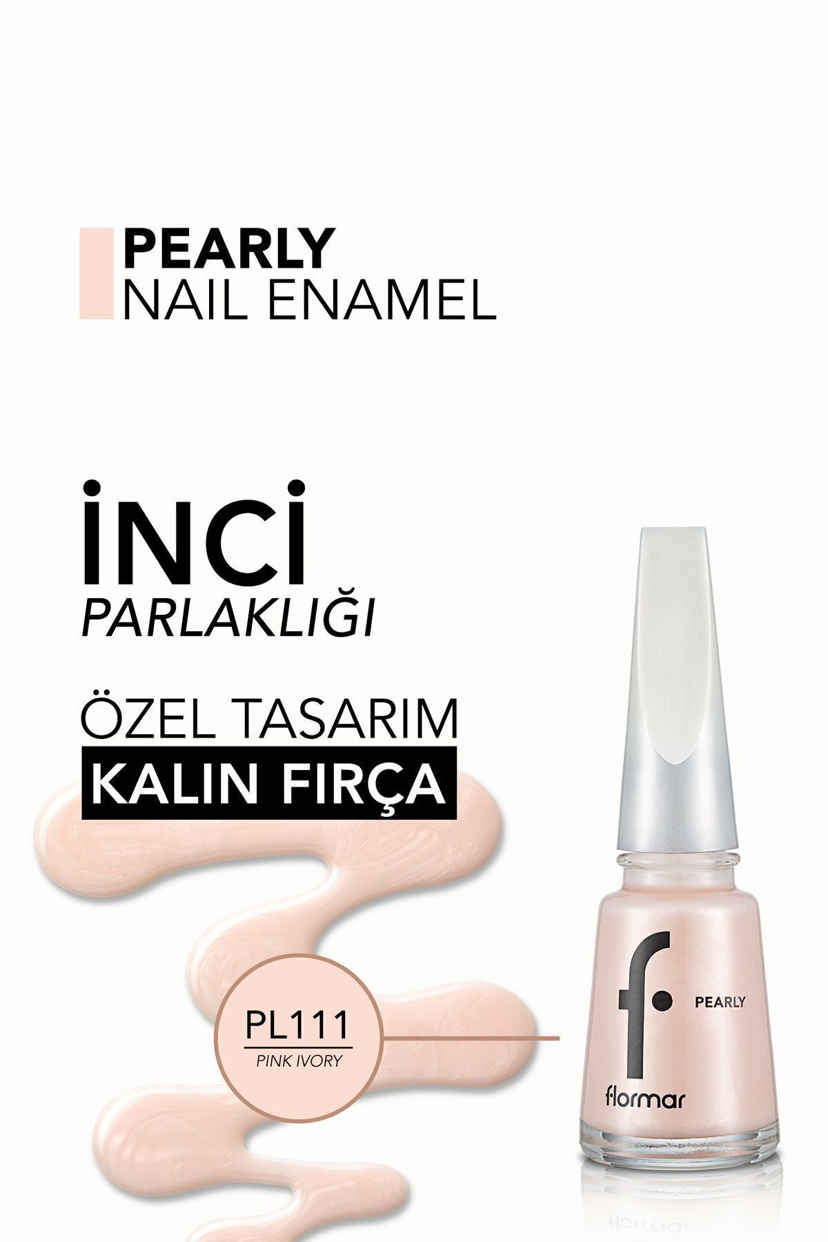 FLORMAR SEDEFLİ PARLAK OJE (PEMBE) - PL111-