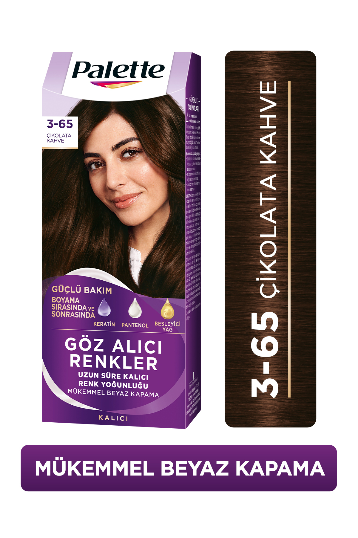 PALETTE GÖZ ALICI RENKLER ÇİKOLATA KAHVE 3-65 SAÇ-