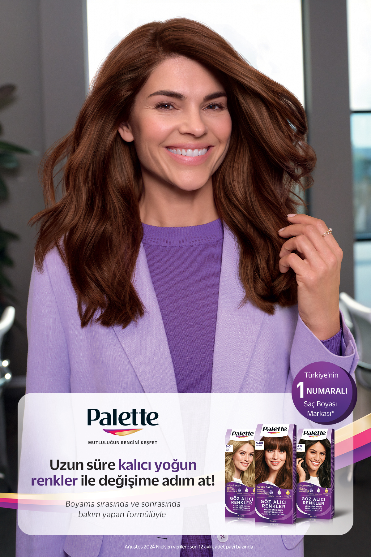 PALETTE GÖZ ALICI RENKLER ÇİKOLATA KAHVE 3-65 SAÇ-