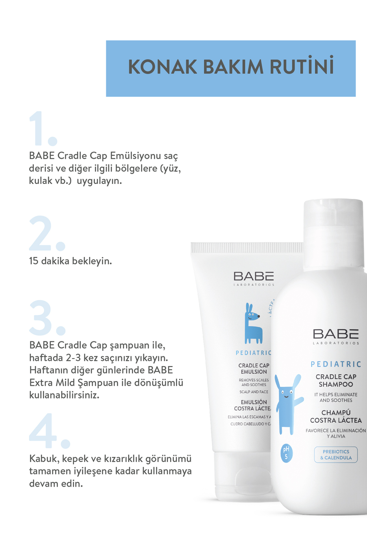 Babe Laboratorios Cradle Cap Pediatrik Bakım Şampu-