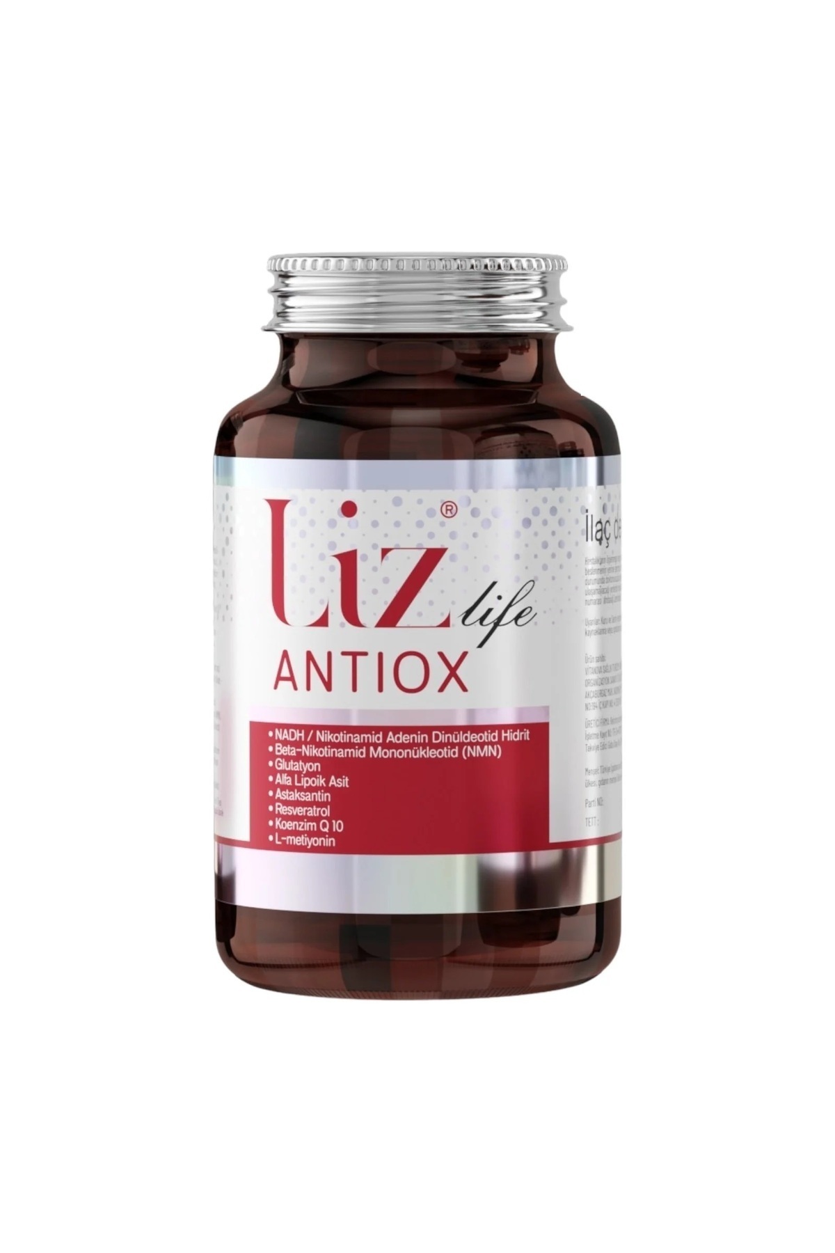 Liz Life Antiox 30 Kapsül | Nmn, Koenzim Q10, Glutatyon Ve C Vitamini Içeren Güçlü Antioksidan-