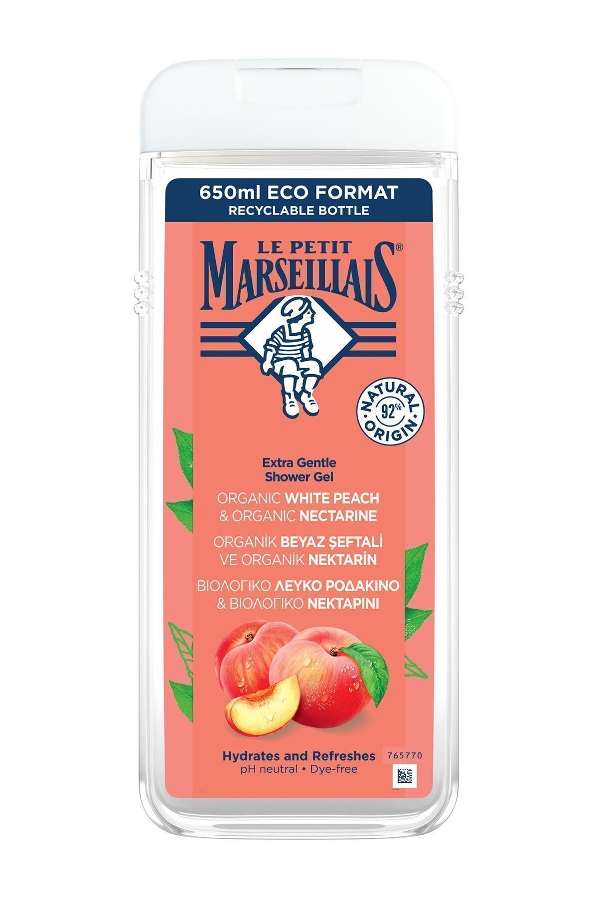 Le Petit Marseillais Beyaz Şeftali Ve Nektarin Duş Jeli 650 ml-
