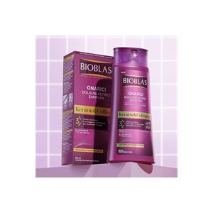 BIOBLAS Saç Dökülmesine Karşı Hacim Şampuan 360 ml - İnce ve Hacimsiz saçlar için Collagen Keratin-