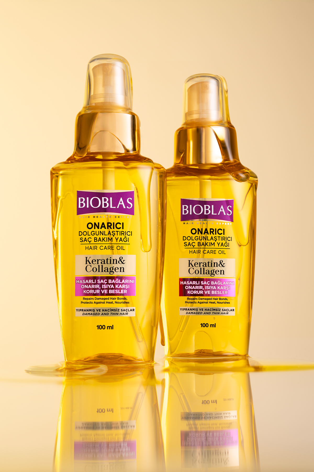 Bioblas Onarıcı Dolgunlaştırıcı Saç Bakım Yağı 100 ml-