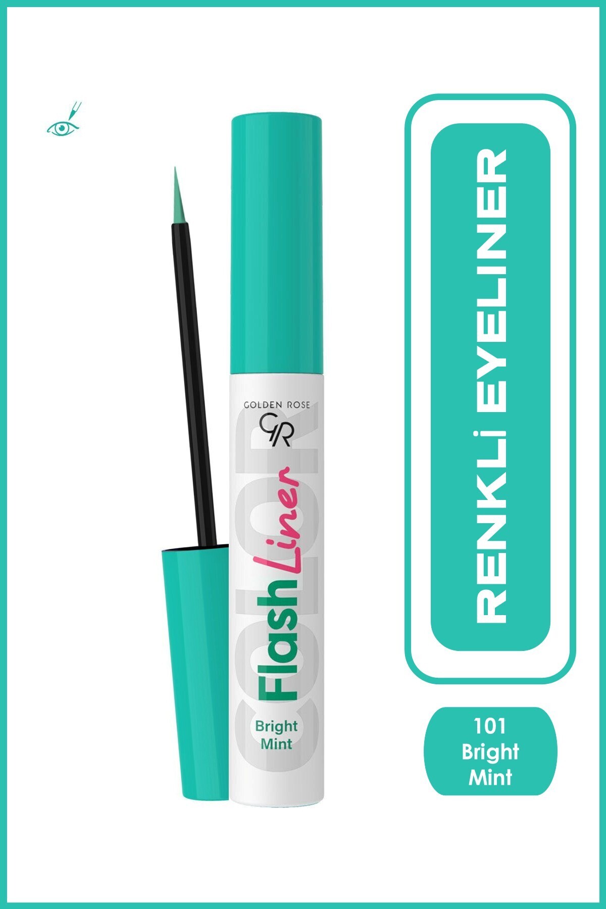 Flash Liner Colered Eyeliner No:101 Bright Mint - Renkli Eyeliner-