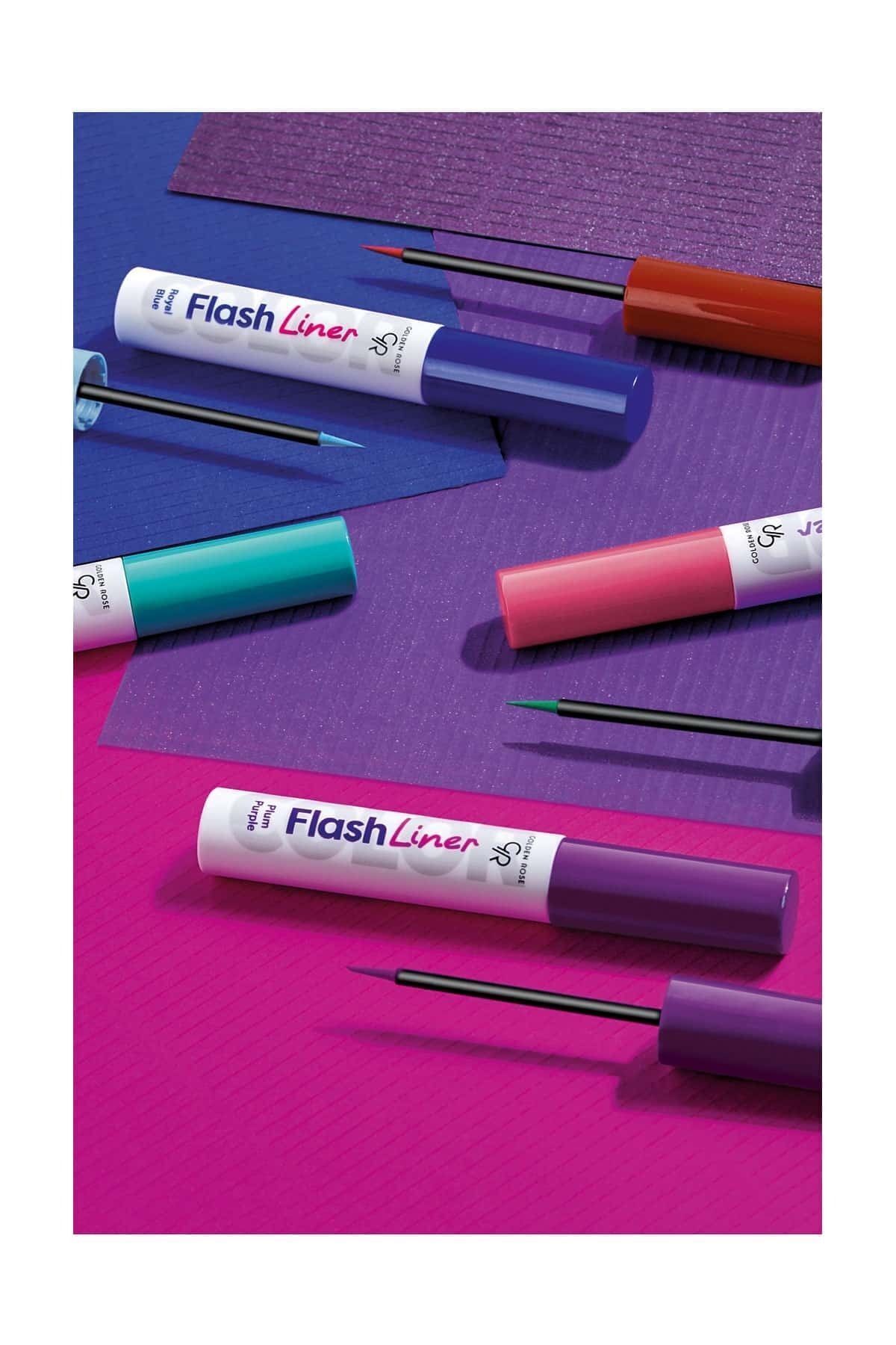 Golden Rose Flash Liner Colered Eyeliner No:107 Plum Purple - Renkli Eyeliner - 8691190535179-