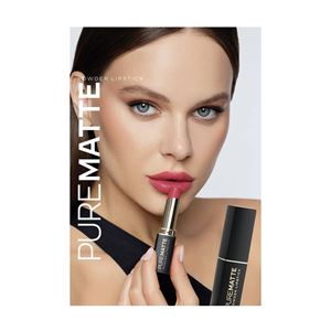 Golden Rose Pure Matte Powder Lipstick No: 118 - Pudralı Mat Ruj-
