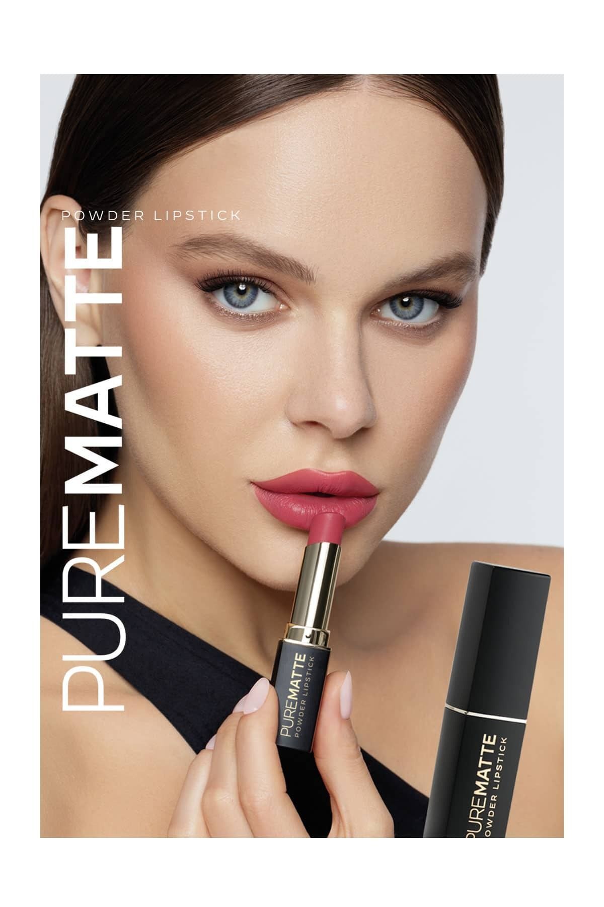Golden Rose Pure Matte Powder Lipstick No: 118 - Pudralı Mat Ruj-