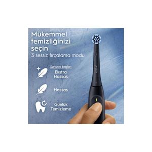 İo 2 Gece Siyahı Şarjlı Diş Fırçası 1 Diş Fırçası Başlığı 1 Seyahat Kutusu-