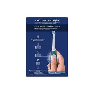 Oral-B İo 2 Orman Yeşili Şarjlı Diş Fırçası 1 Diş Fırçası Başlığı 1 Seyahat Kutusu-
