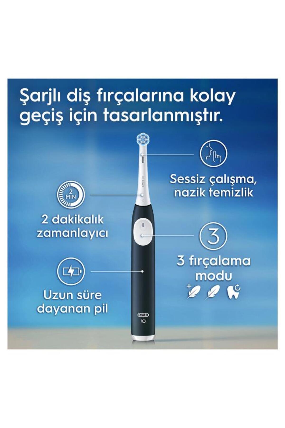 Oral-B İo 2 Orman Yeşili Şarjlı Diş Fırçası 1 Diş Fırçası Başlığı 1 Seyahat Kutusu-