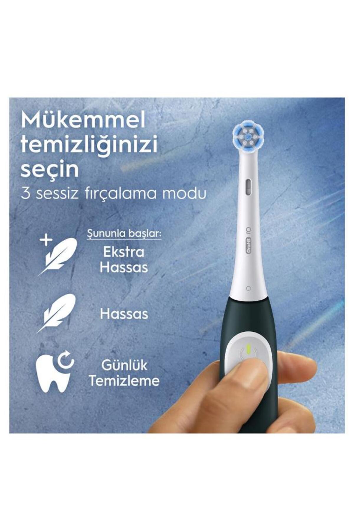 Oral-B İo 2 Orman Yeşili Şarjlı Diş Fırçası 1 Diş Fırçası Başlığı 1 Seyahat Kutusu-