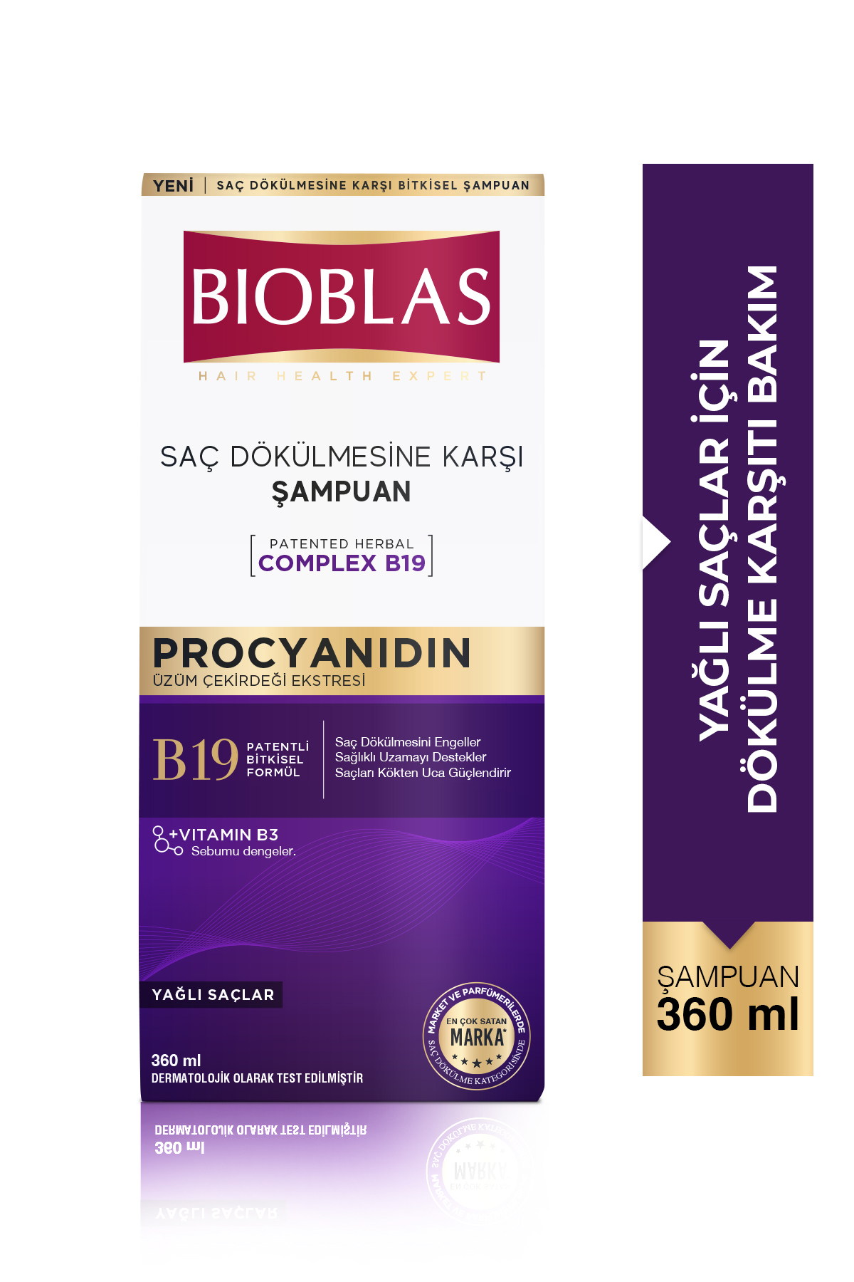 Bioblas Procyanidin Yağlı Saçlar İçin Arındırıcı Şampuan 360 Ml - Saç Dökülmesine & Yağlanmaya Karşı-