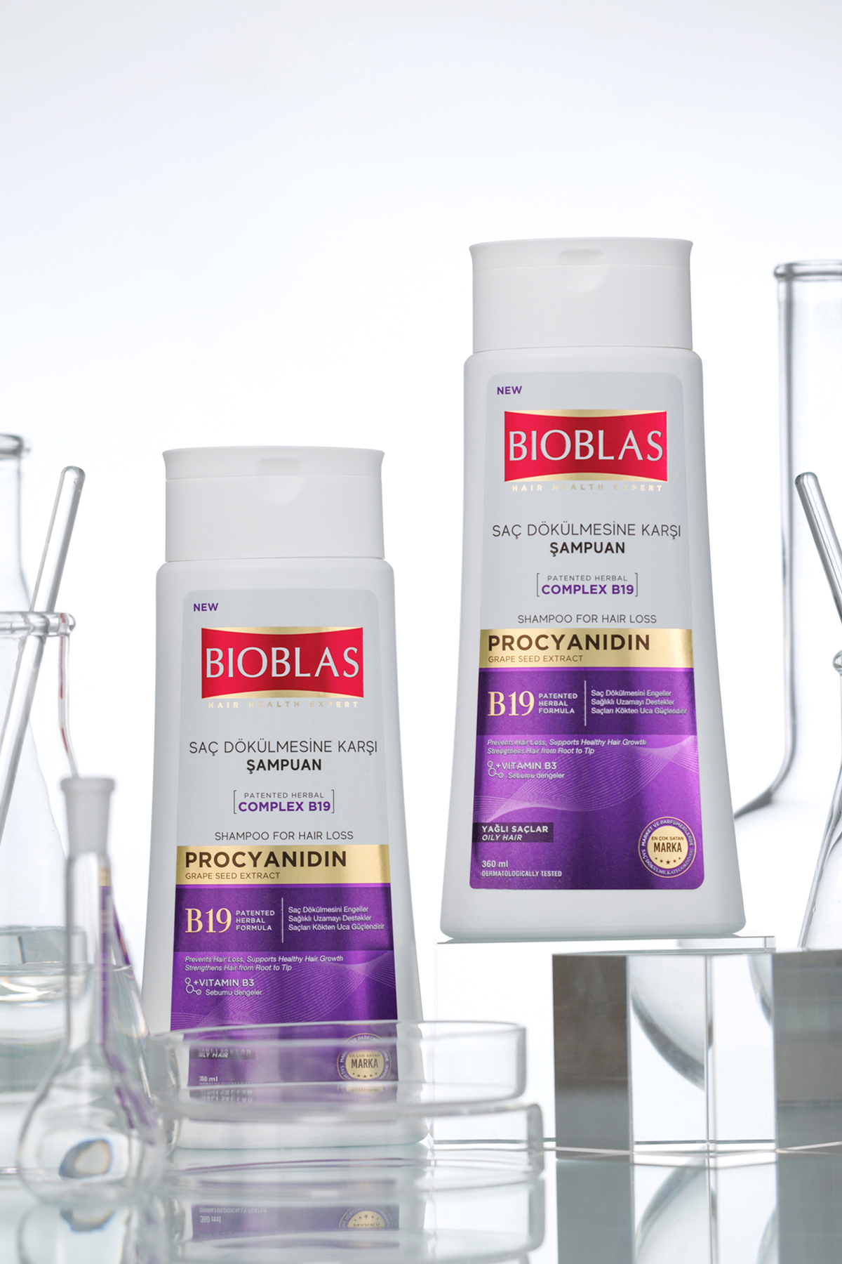 Bioblas Procyanidin Yağlı Saçlar İçin Arındırıcı Şampuan 360 Ml - Saç Dökülmesine & Yağlanmaya Karşı-