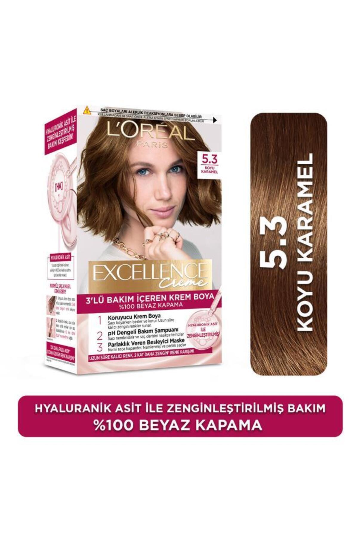 L'Oreal Paris Excellence Creme Saç Boyası 5.3 Koyu Karamel-