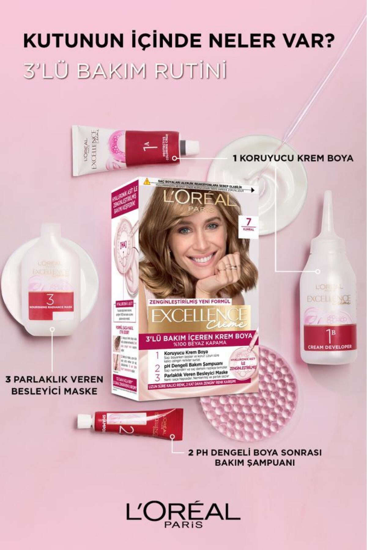 L'Oreal Paris Excellence Creme Saç Boyası 200 Yoğun Siyah-