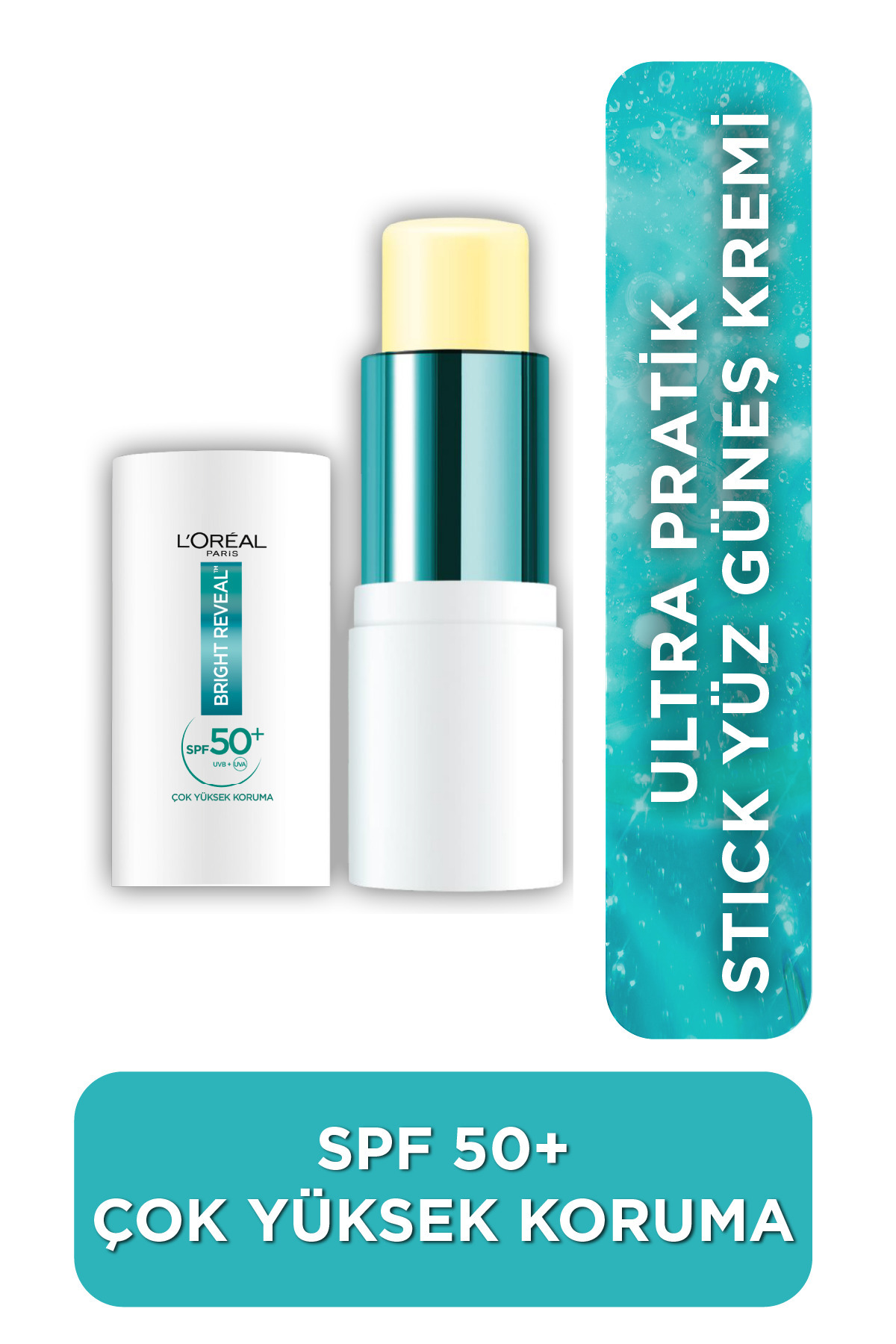 L'Oreal Paris Bright Reveal Spf 50+ Ultra Koruyucu Ultra Pratik Stick Yüz Güneş Kremi 9 ml-