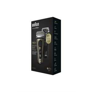 Braun Series 9 Pro Elektrikli Tıraş Makinesi, Şarj Standı, Islak Ve Kuru, 9519s, Altın Rengi-