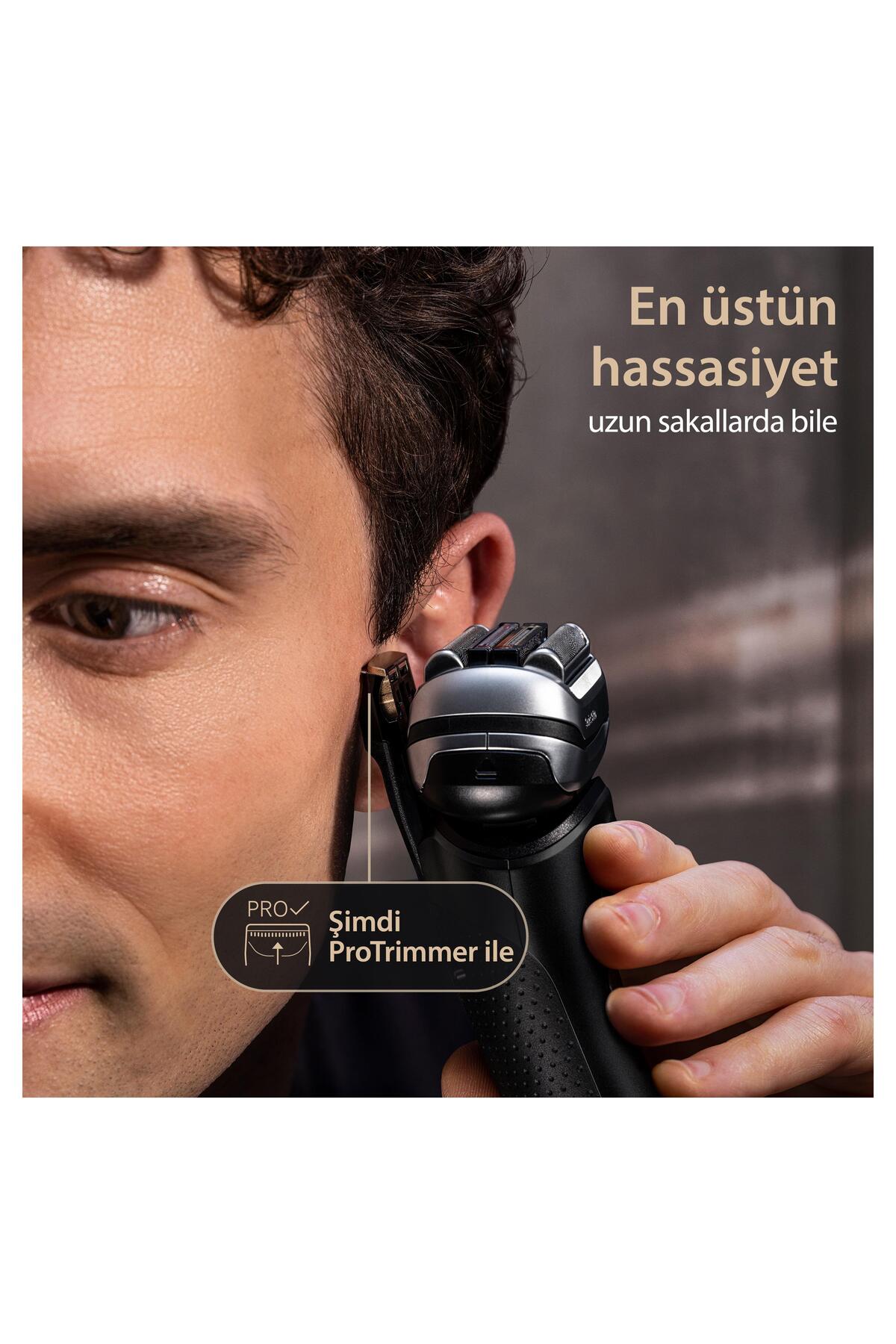 Braun Series 9 Pro Elektrikli Tıraş Makinesi, Şarj Standı, Islak Ve Kuru, 9519s, Altın Rengi-