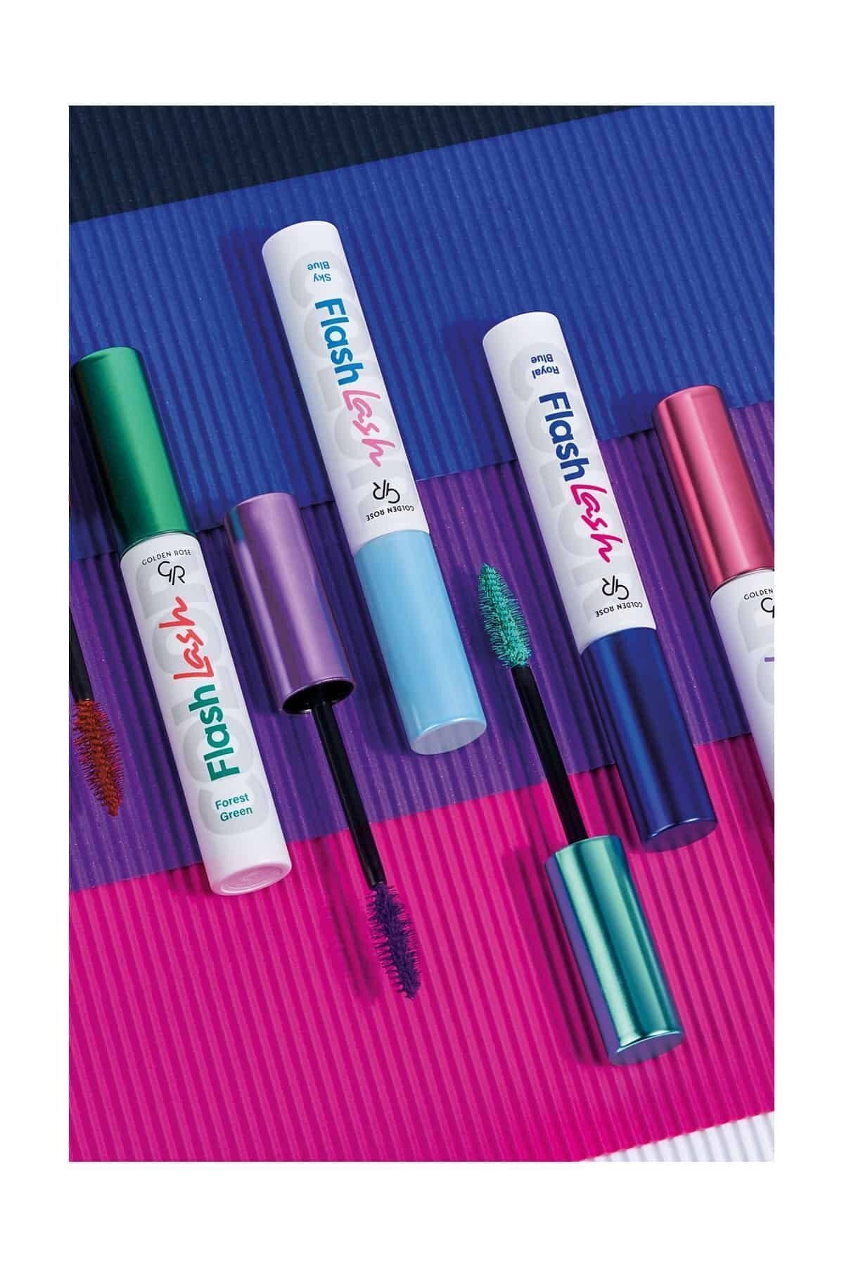 Golden Rose Flash Lash Colered Mascara No:03 Sky Blue - Renkli Maskara-