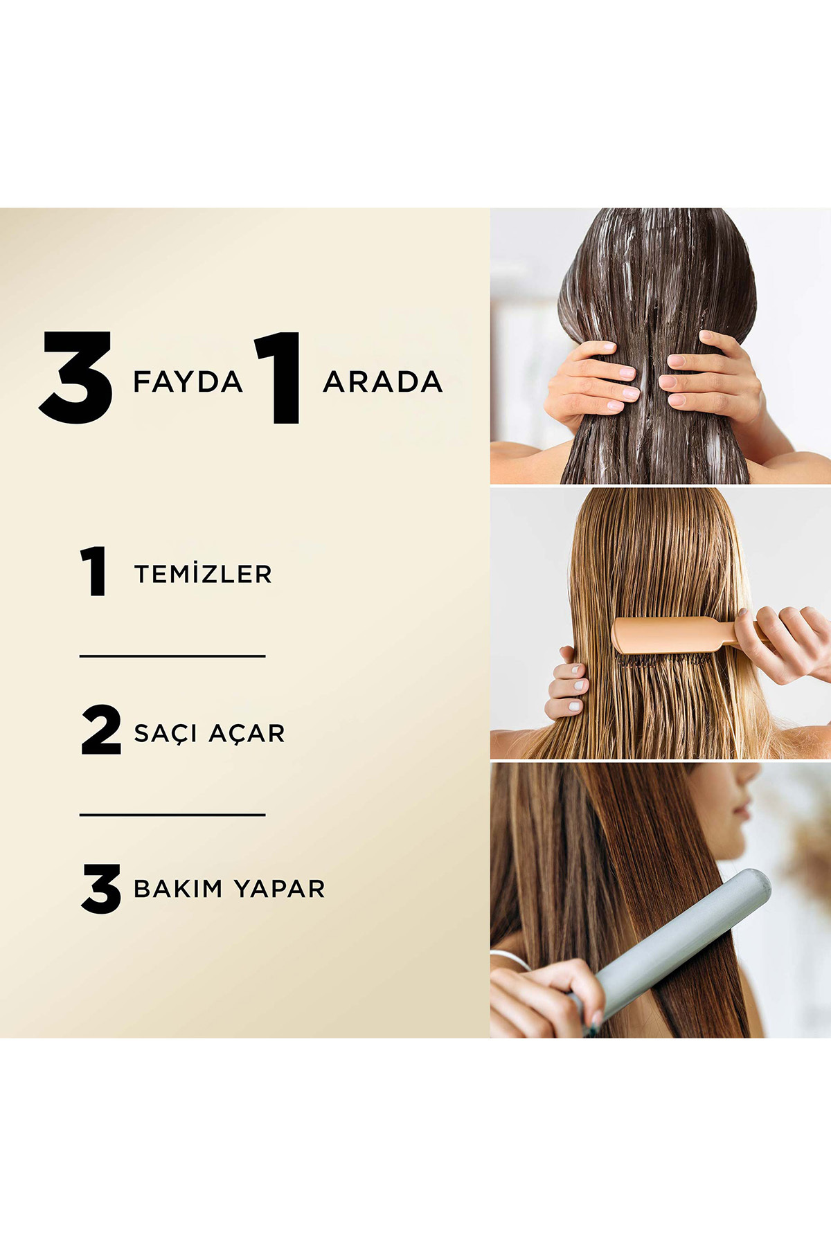 Pantene 400 ml Şampuan 3in1 Güç Ve Parlaklık-