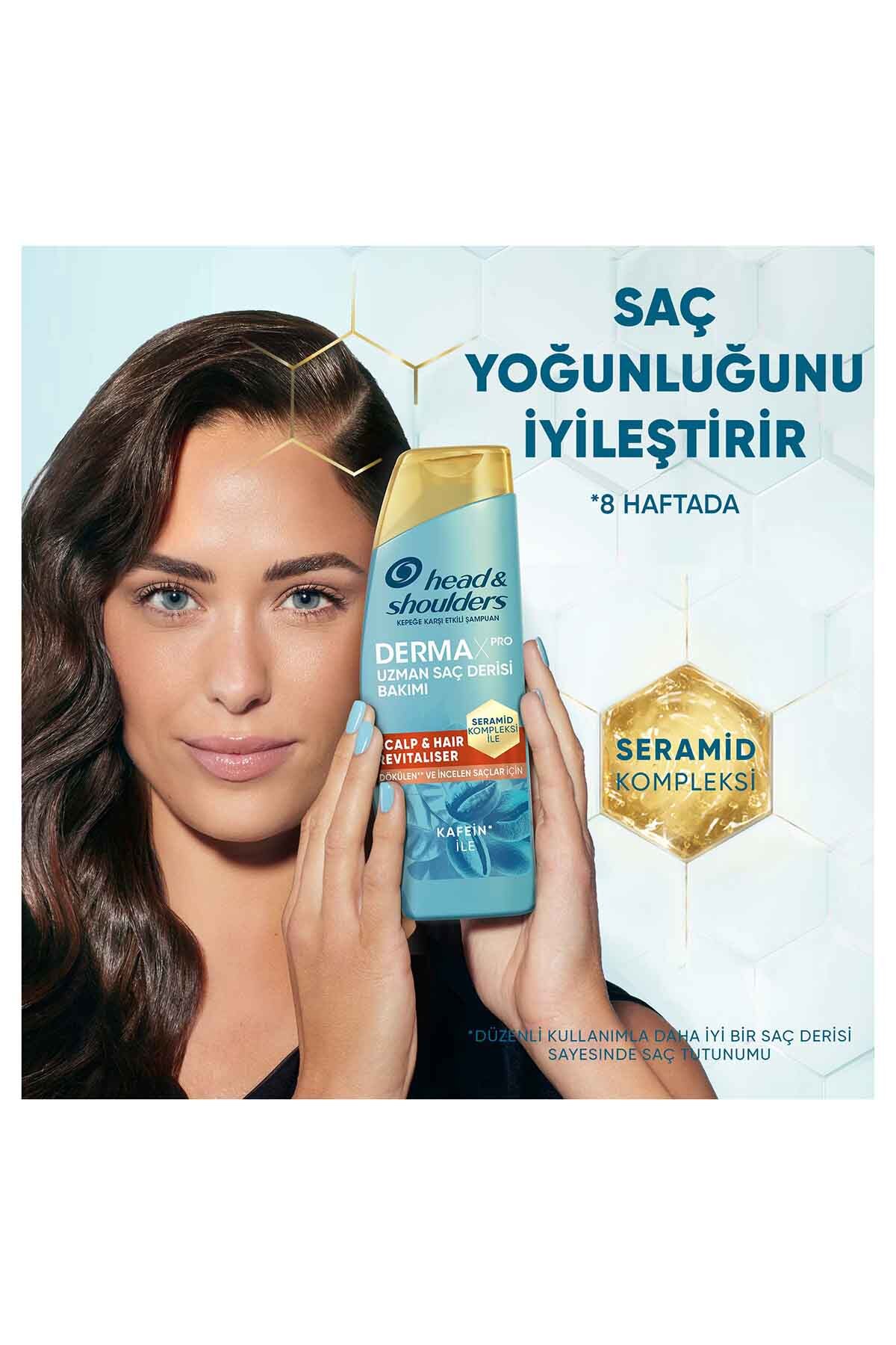 Head And Shoulders Dermaxpro Scalp & Hair Revitaliser Dökülme Ve Kepek Karşıtı Şampuan Kafein Ve Seramid-