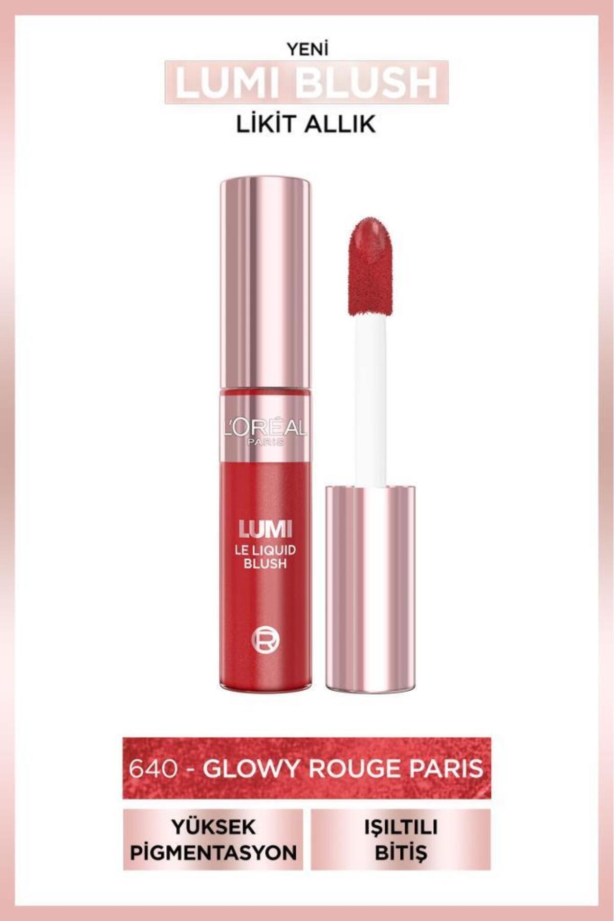 L'Oreal Paris Lumi Blush Likit Allık - 640 Glowy Rouge Paris-