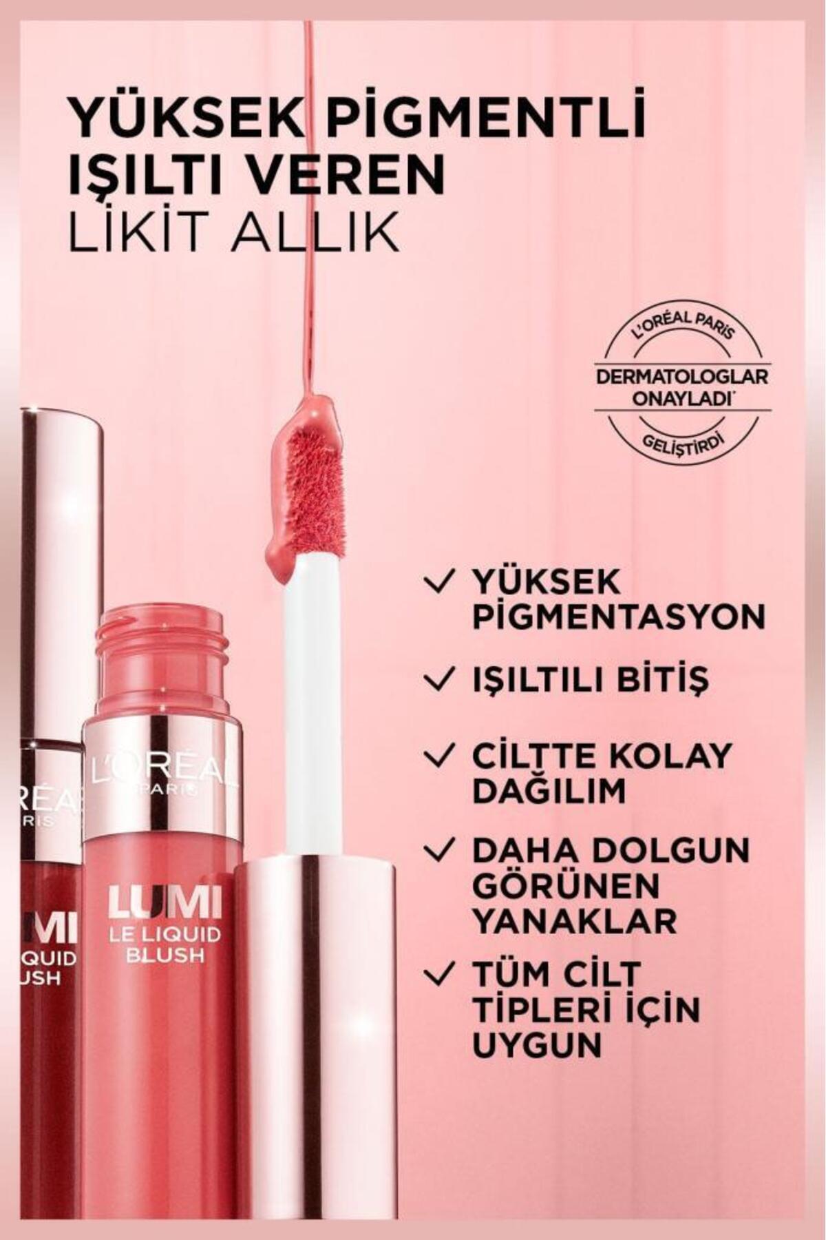 L'Oreal Paris Lumi Blush Likit Allık - 640 Glowy Rouge Paris-