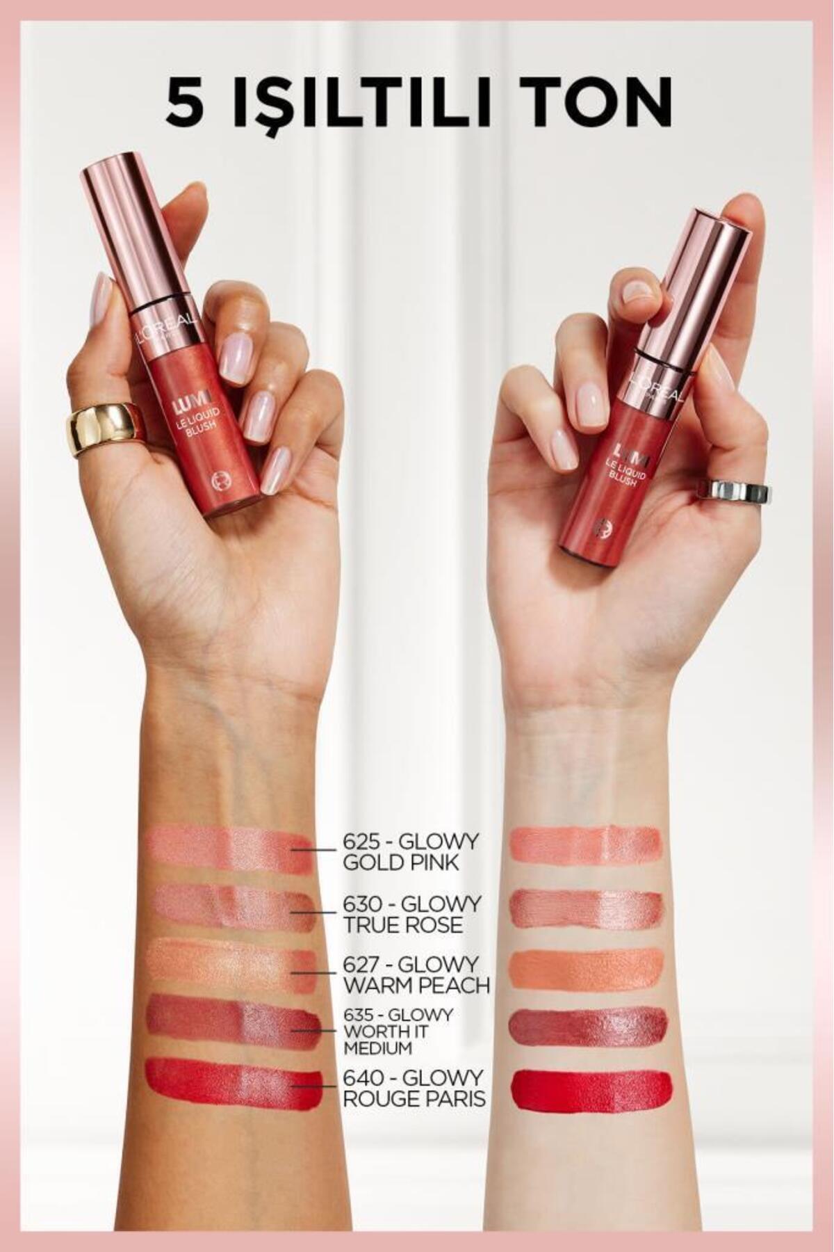 L'Oreal Paris Lumi Blush Likit Allık - 640 Glowy Rouge Paris-