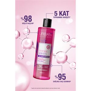 Urban Care Intense Keratin Yoğun Hasar Onarıcı Saç Bakım Şampuanı-350ml-vegan-