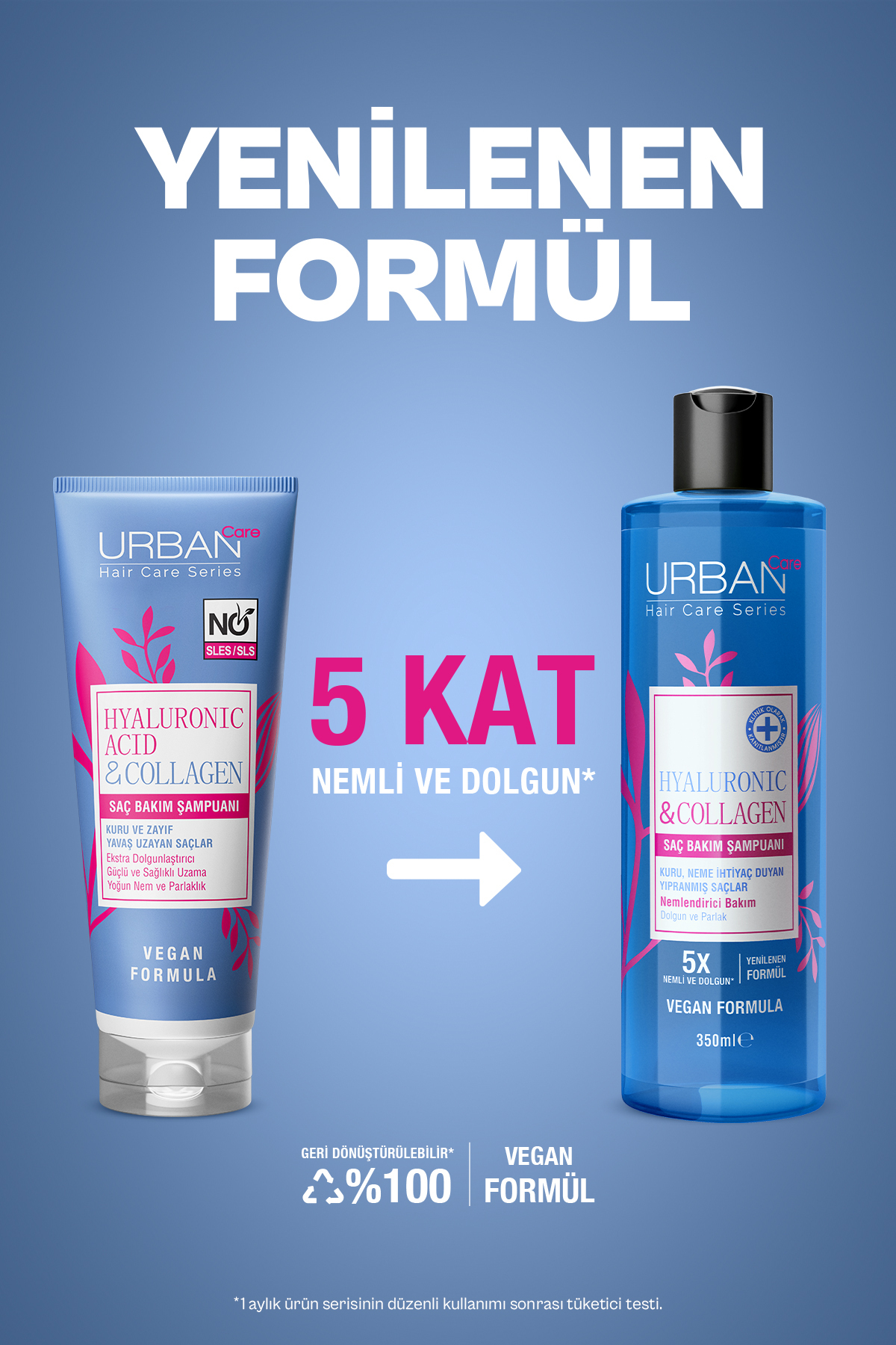 Urban Care Hyaluronic & Collagen Ekstra Dolgunlaştırıcı Saç Bakım Şampuanı-350 Ml-vegan-