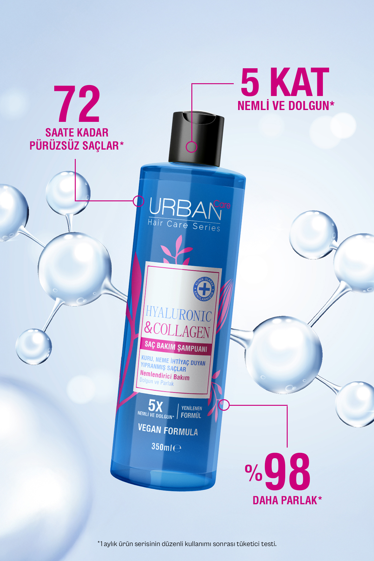 Urban Care Hyaluronic & Collagen Ekstra Dolgunlaştırıcı Saç Bakım Şampuanı-350 Ml-vegan-