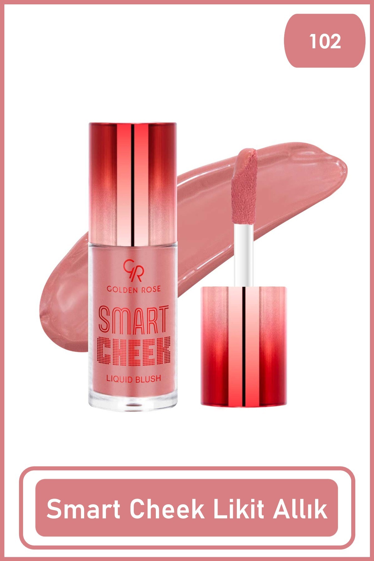 Golden Rose Smart Cheek Liquid Blush No: 102-