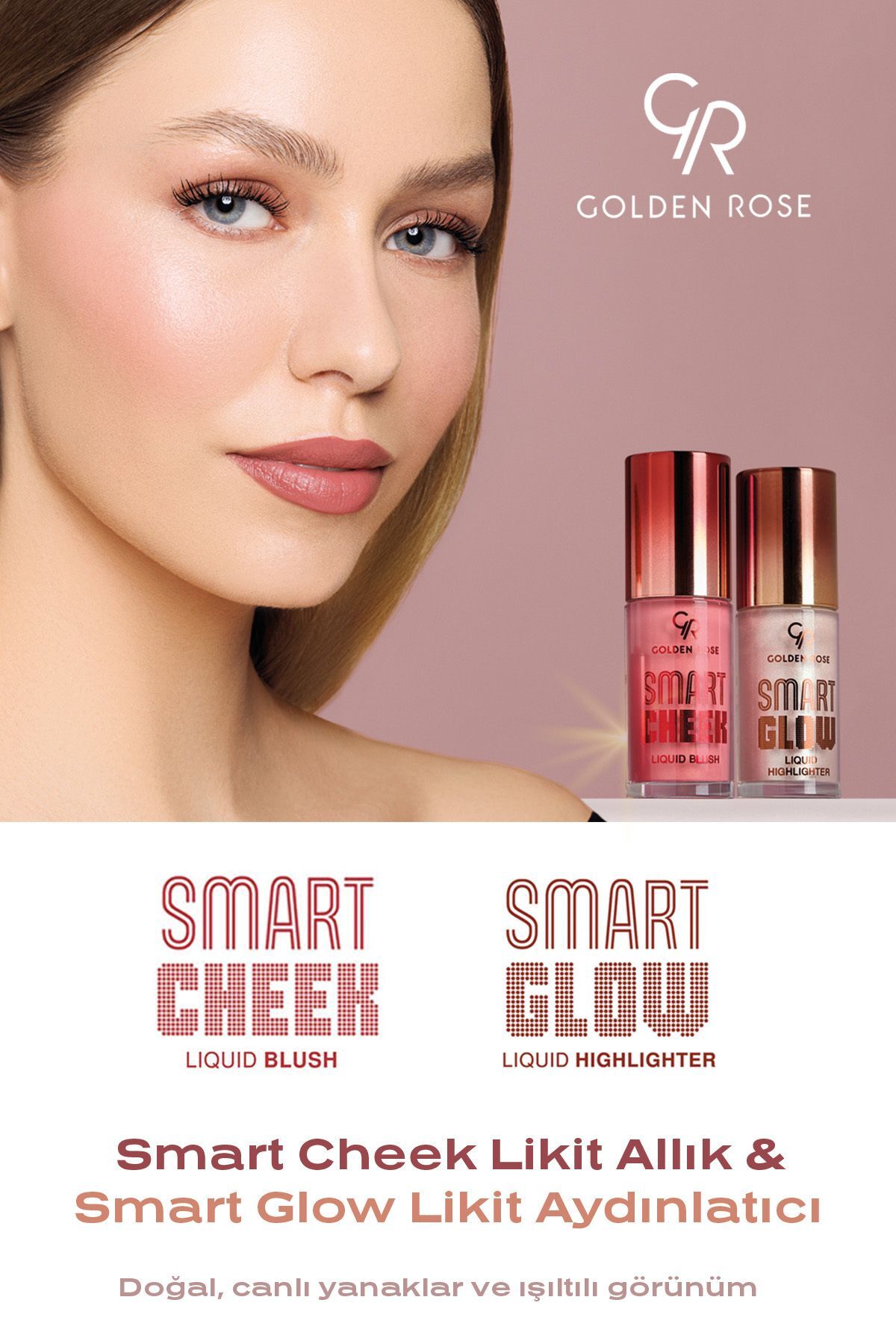Golden Rose Smart Cheek Liquid Blush No: 102-