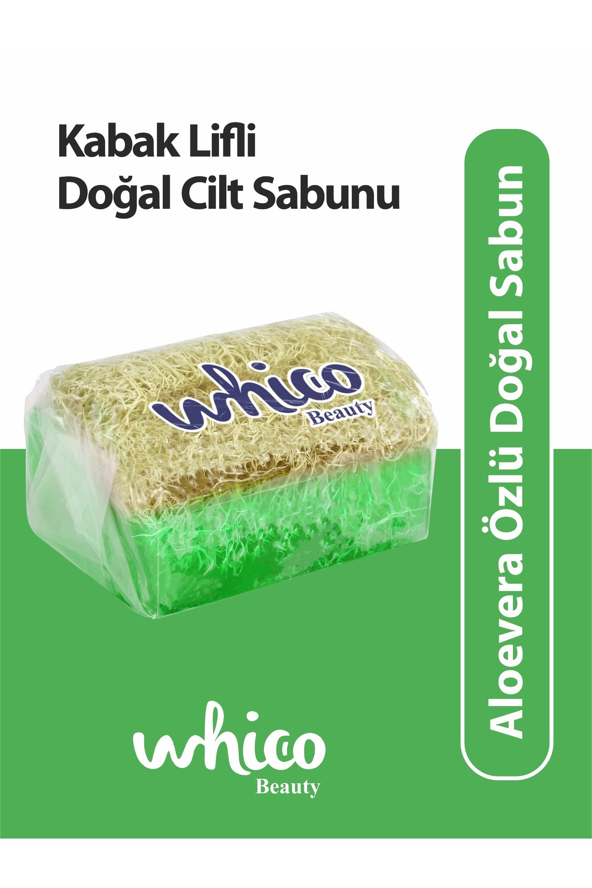 Whico Beauty Kabak Lifli Doğal Cilt sabunu 125g.-